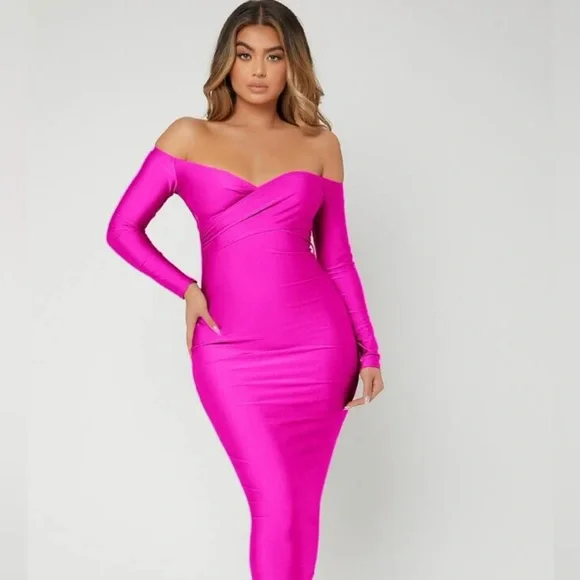 sparkle dress pink Sparkly Pink Sequin Quinceanera Dresses Off Shoulder Princess Dress FD –  Viniodress